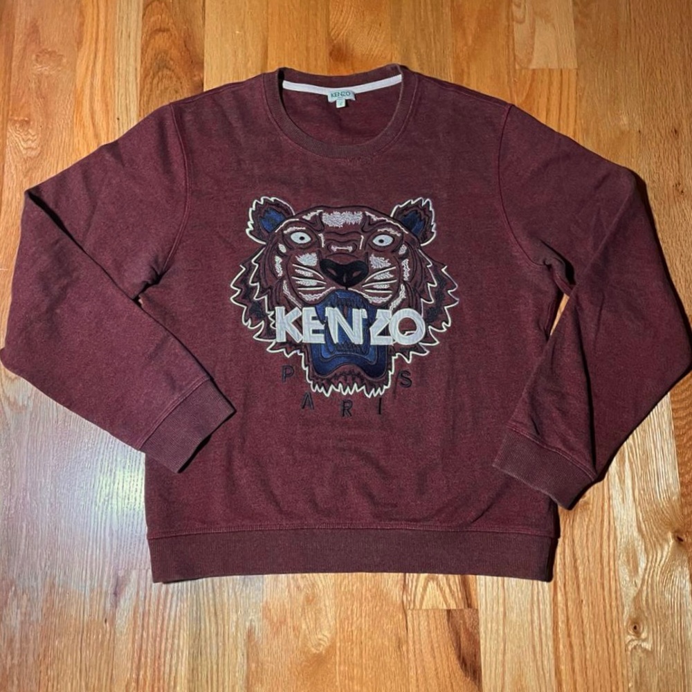 KENZO Paris Logo Embroidered Sweatshirt